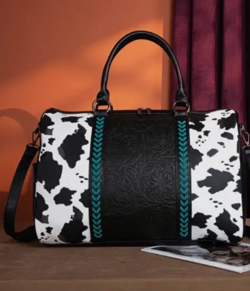 Montana West Tooled Duffle Bag