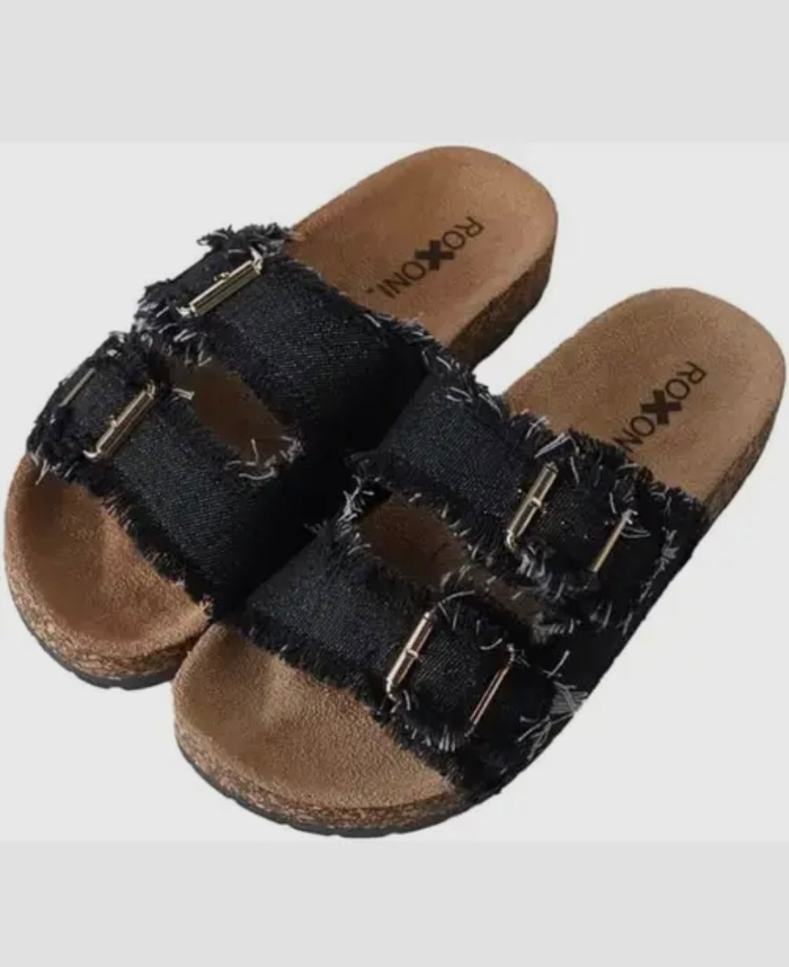 Women's Comfort Flat Sandals Double Buckle Adjustable Straps