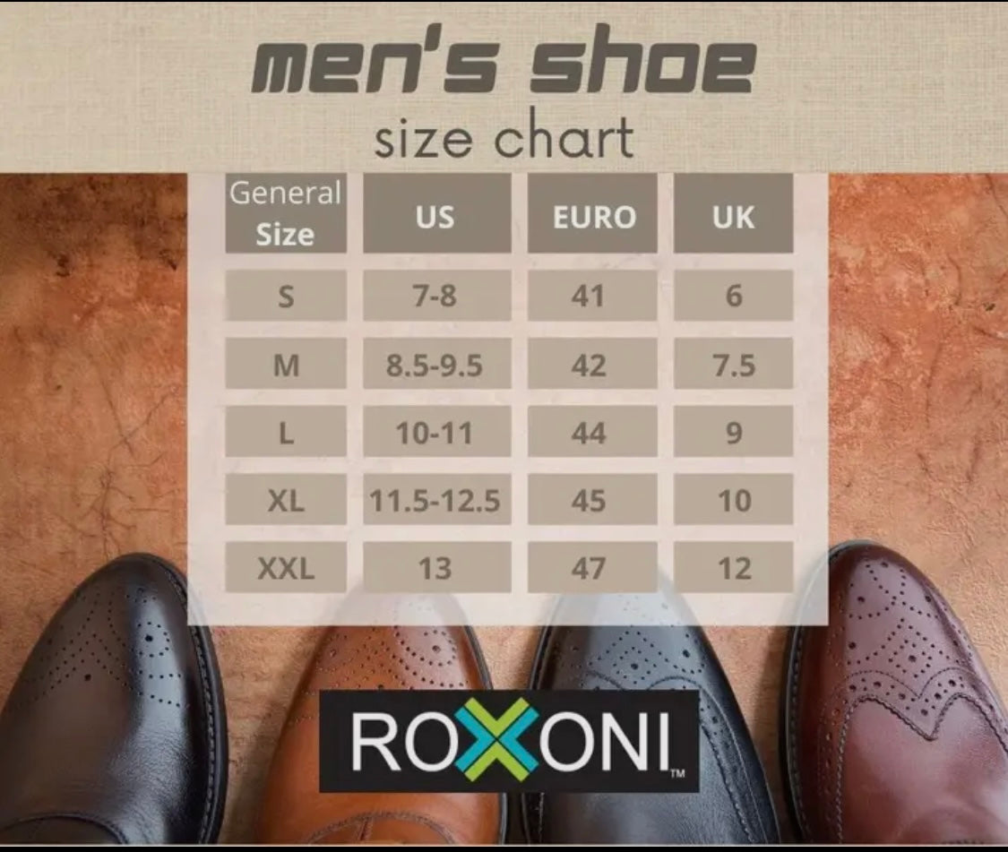 Roxoni Men's Slipon Warm Memory Foam Insole Scuff Slipper