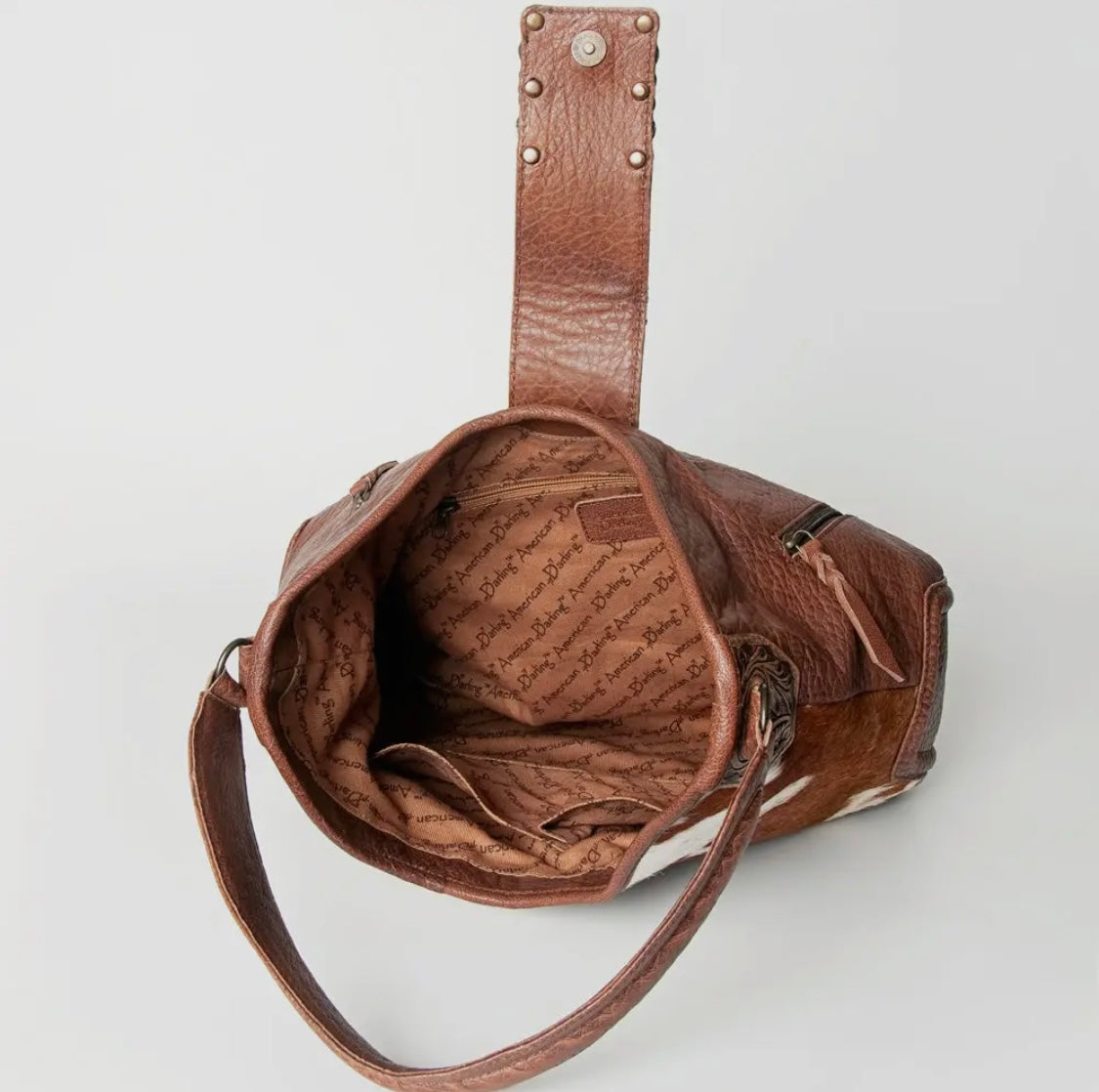 Hobo Hair On Genuine Western Leather Women Bag