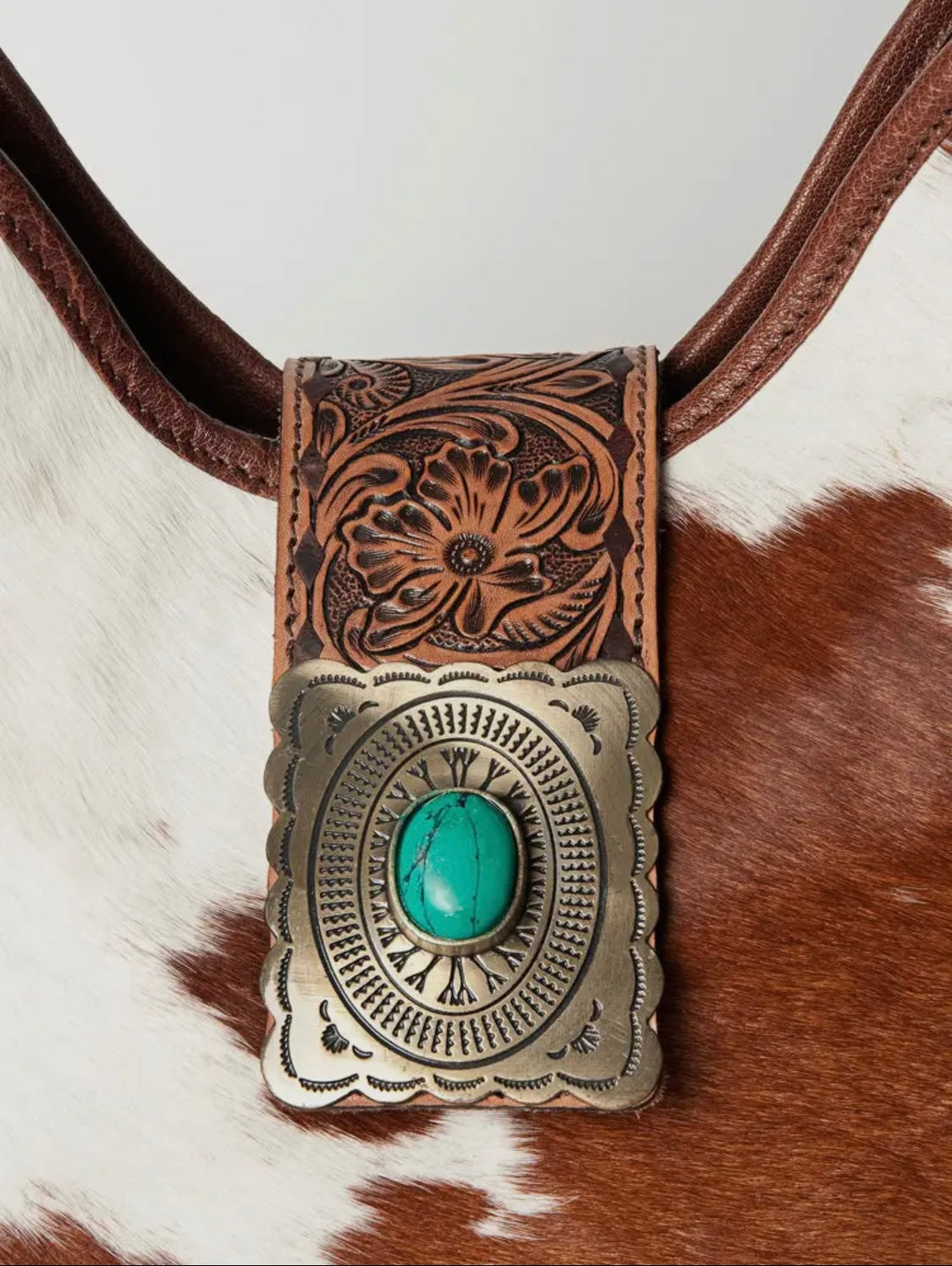 Hobo Hair On Genuine Western Leather Women Bag
