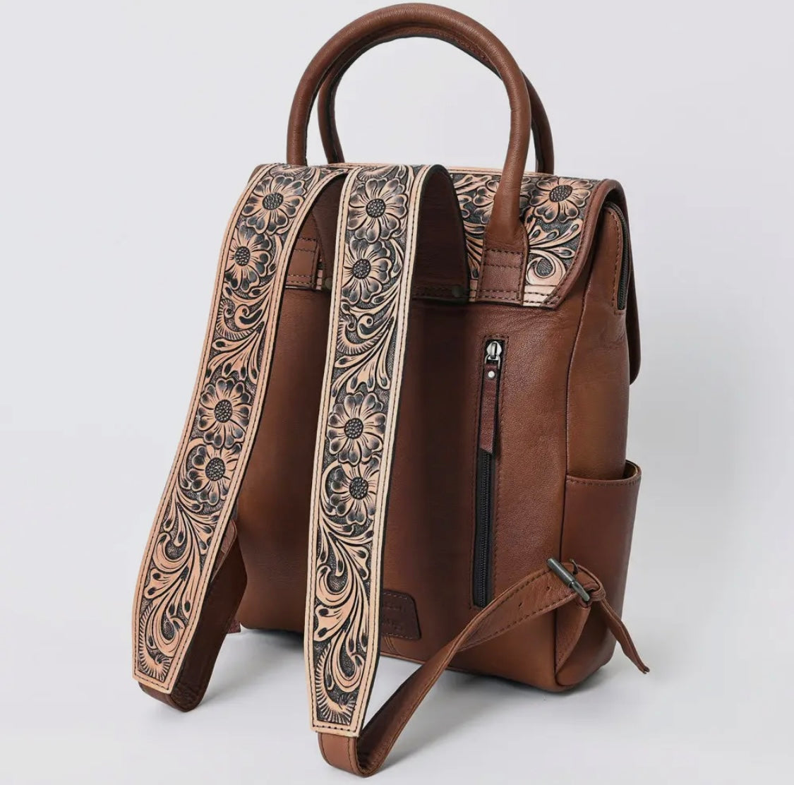 American Darling Women's Western Genuine Leather Backpack