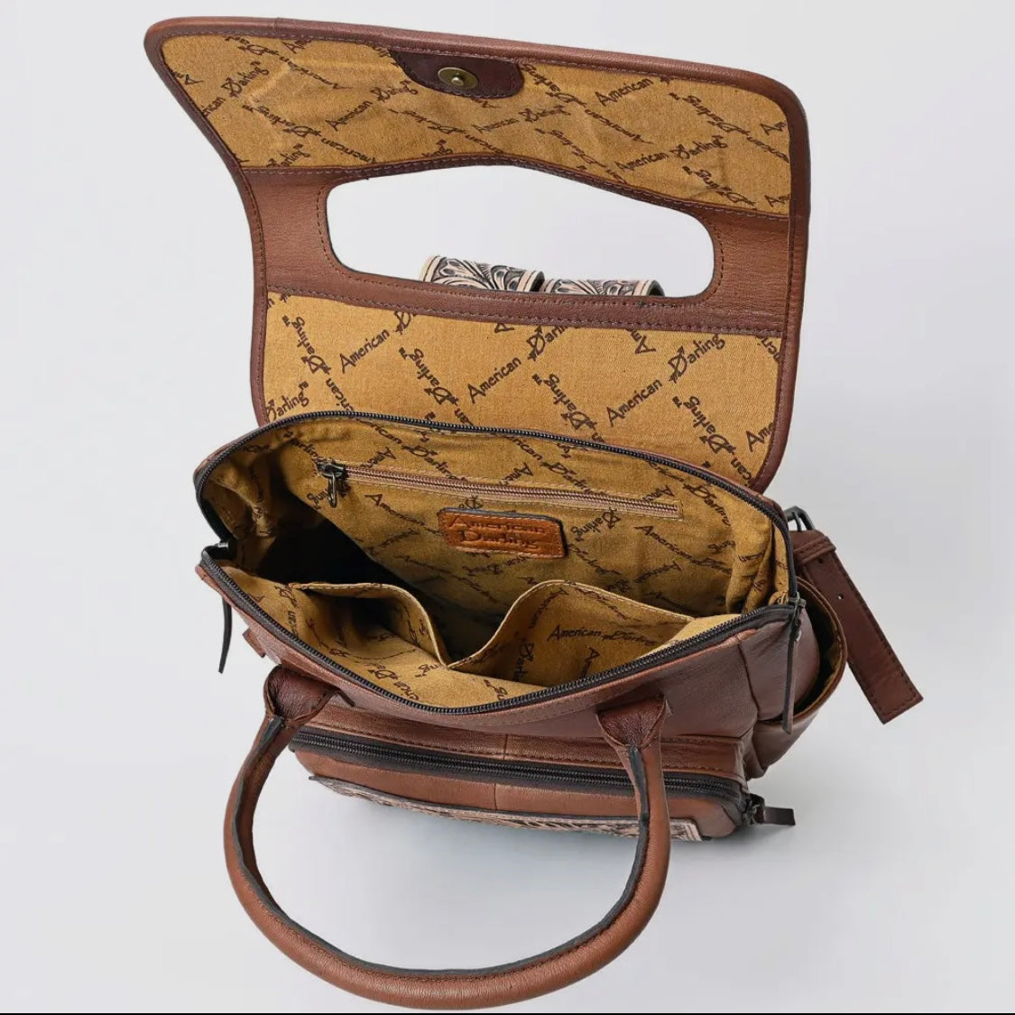 American Darling Women's Western Genuine Leather Backpack