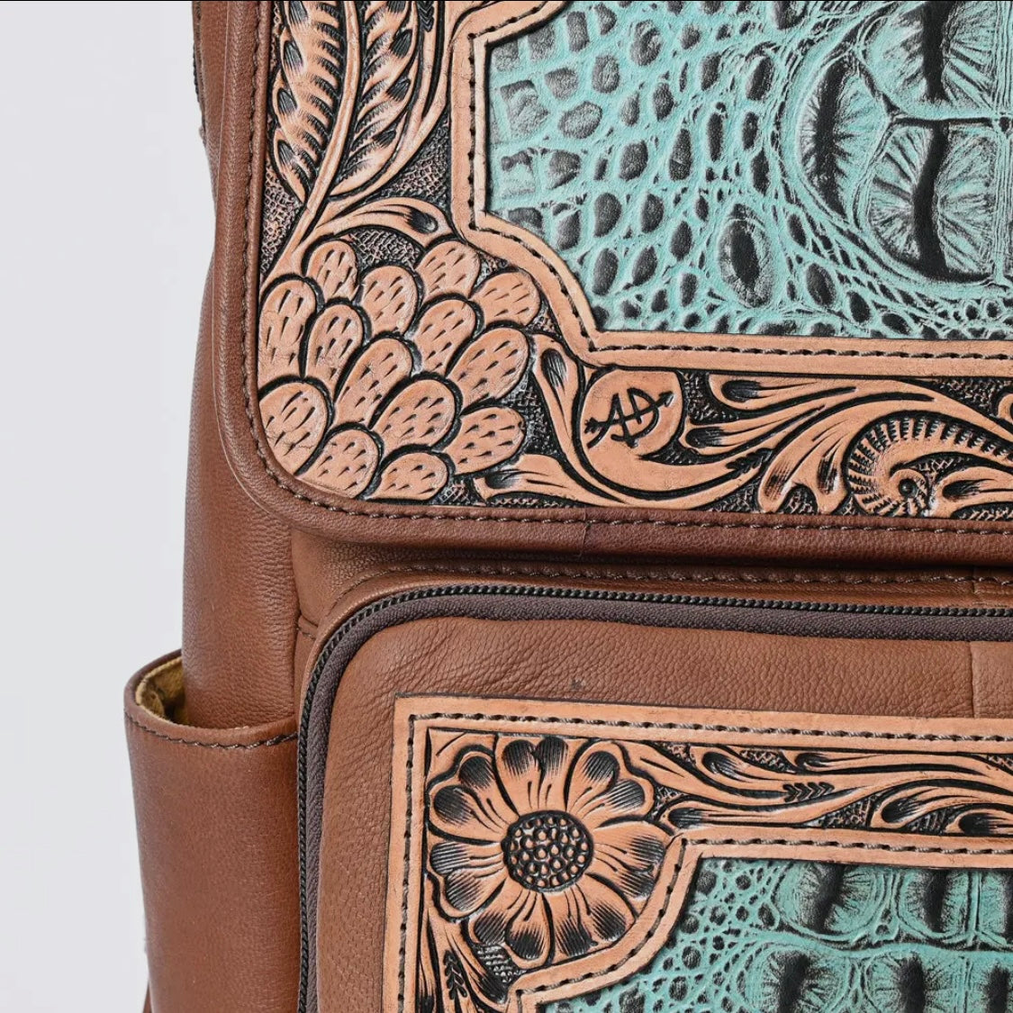 American Darling Women's Western Genuine Leather Backpack