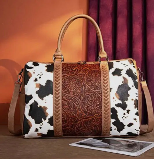 Montana West Tooled Duffle Bag
