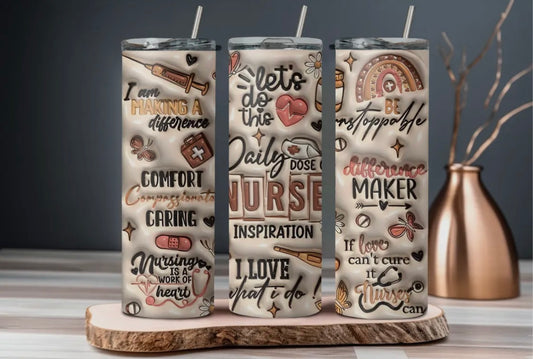 Daily Dose of Nurse 3D Tumbler