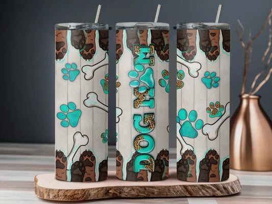 Dog Mom Bone Tumbler