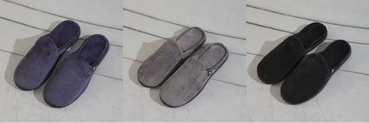 Roxoni Men's Slipon Warm Memory Foam Insole Scuff Slipper