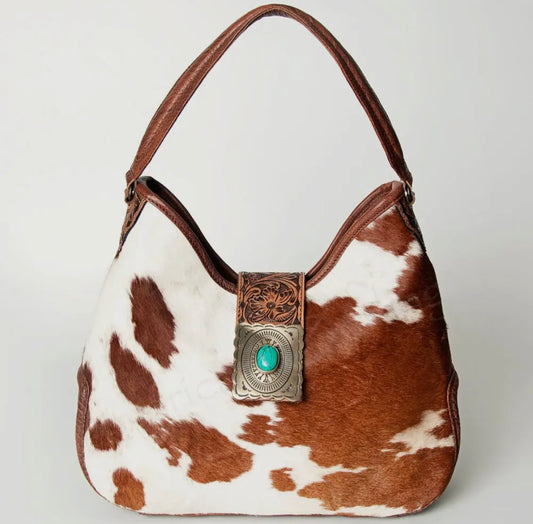 Hobo Hair On Genuine Western Leather Women Bag