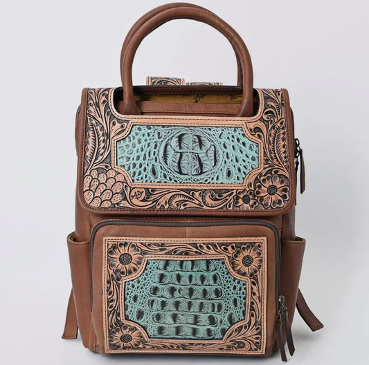 American Darling Women's Western Genuine Leather Backpack